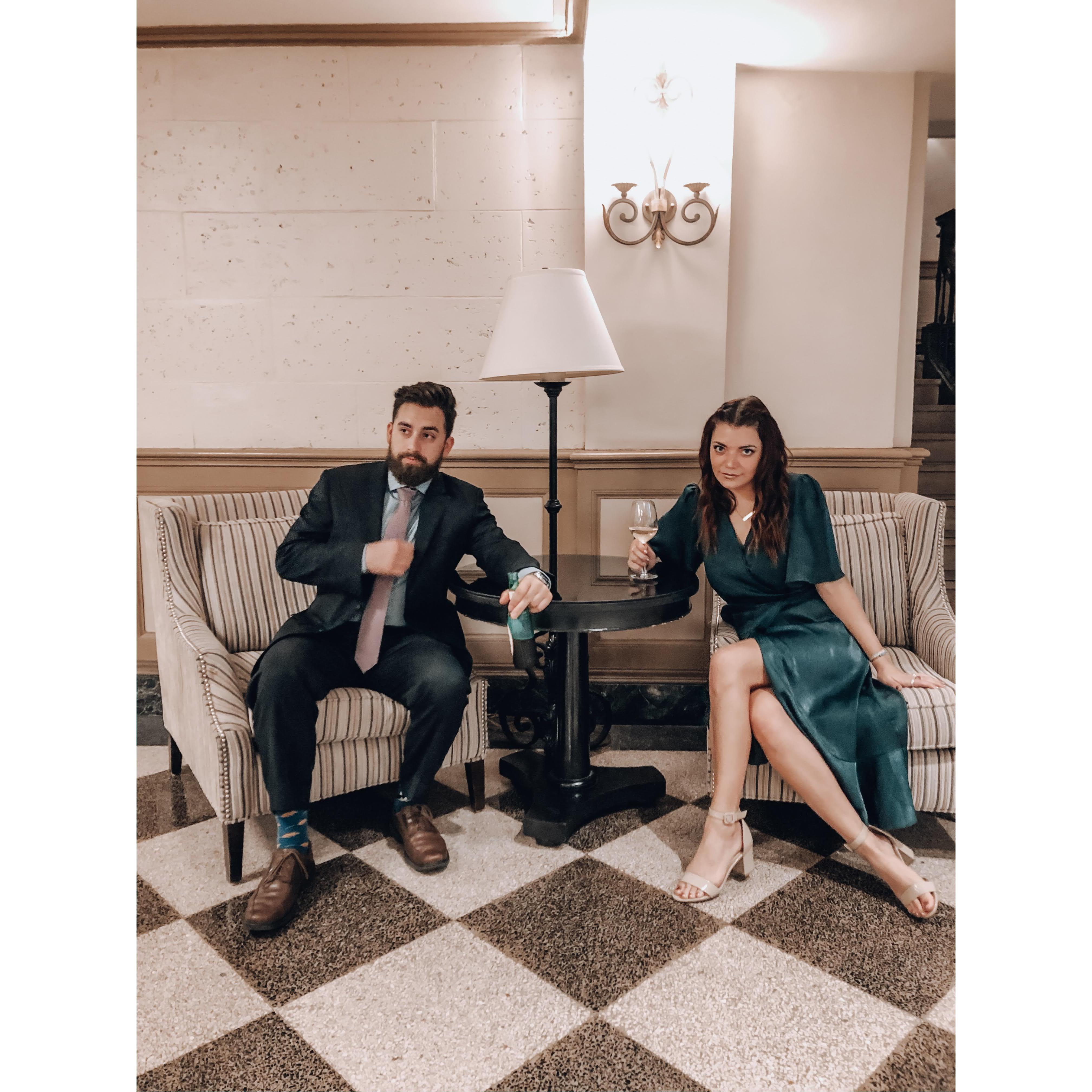 Our first wedding together, where Abby met all of Brad's maternal side of the family at once. (October 2019)