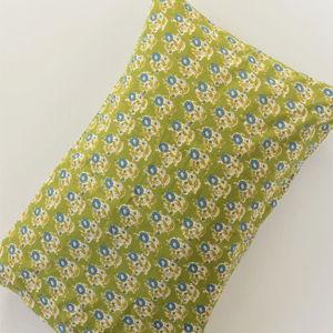 Mix & Match Cotton Pillowcase, Single - Green Fields