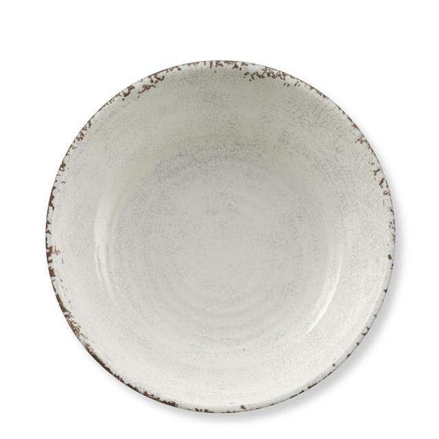 Rustic Outdoor Melamine Individual Bowls, Set of 4, Ivory