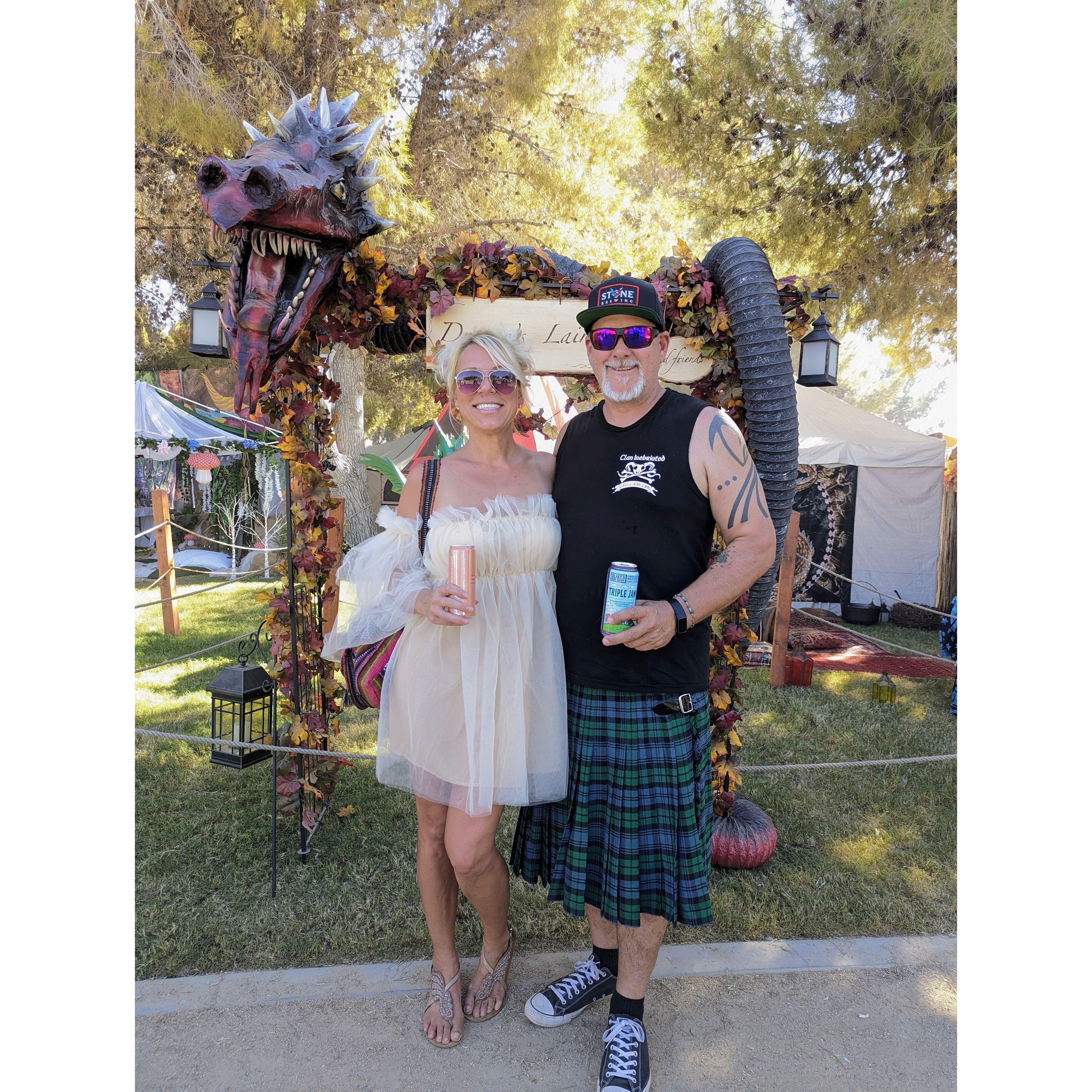 Renaissance Fair.  Is that a kilt?