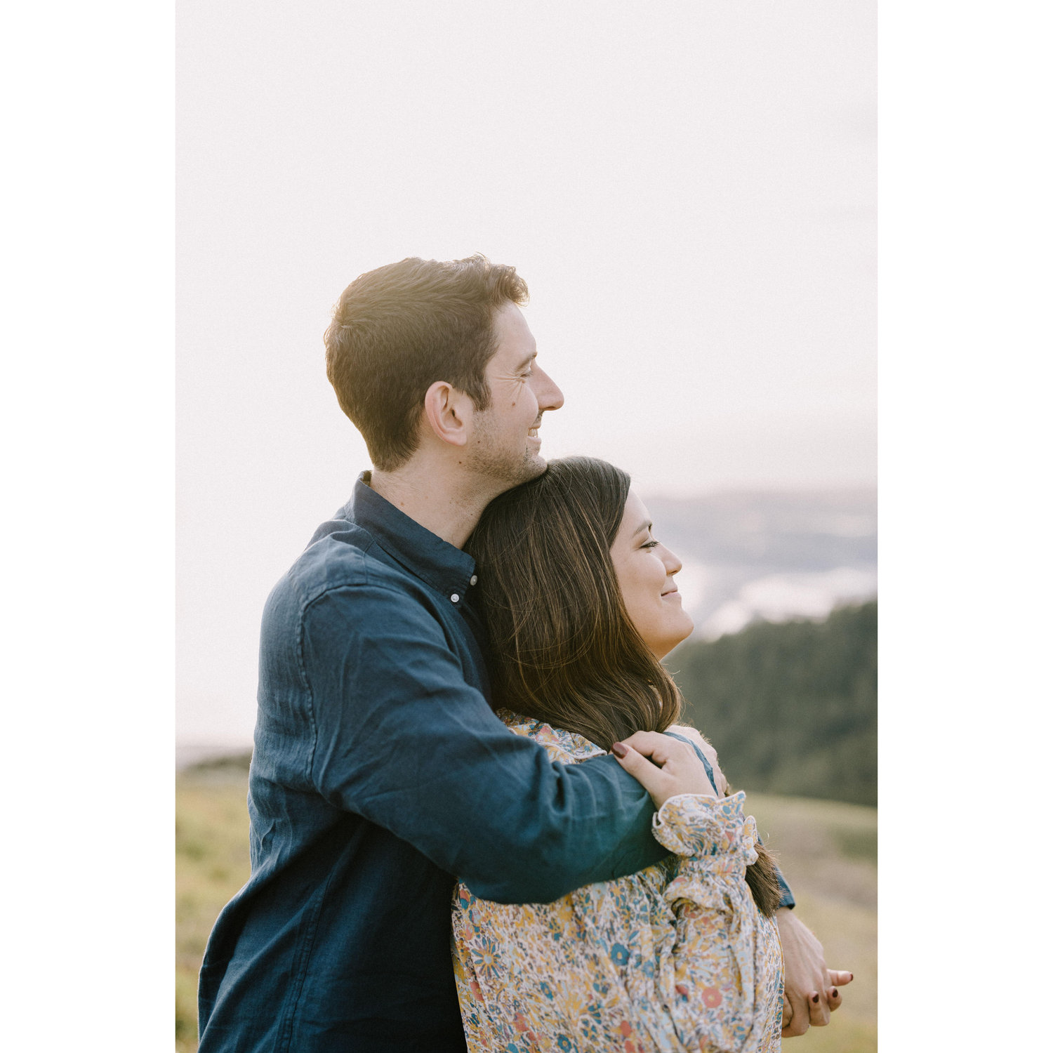 One of our favorite photos from our engagement session. As always, Chris tries to make Allie laugh with one of his dad jokes.