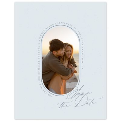 Ice, Blue Wedding Digital Save the Date - St Lucia Photo