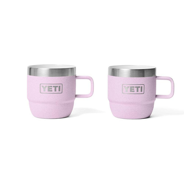 YETI Rambler 6 oz Stackable Mug, Stainless Steel, Vacuum Insulated Espresso/Coffee Mug, 2 Pack