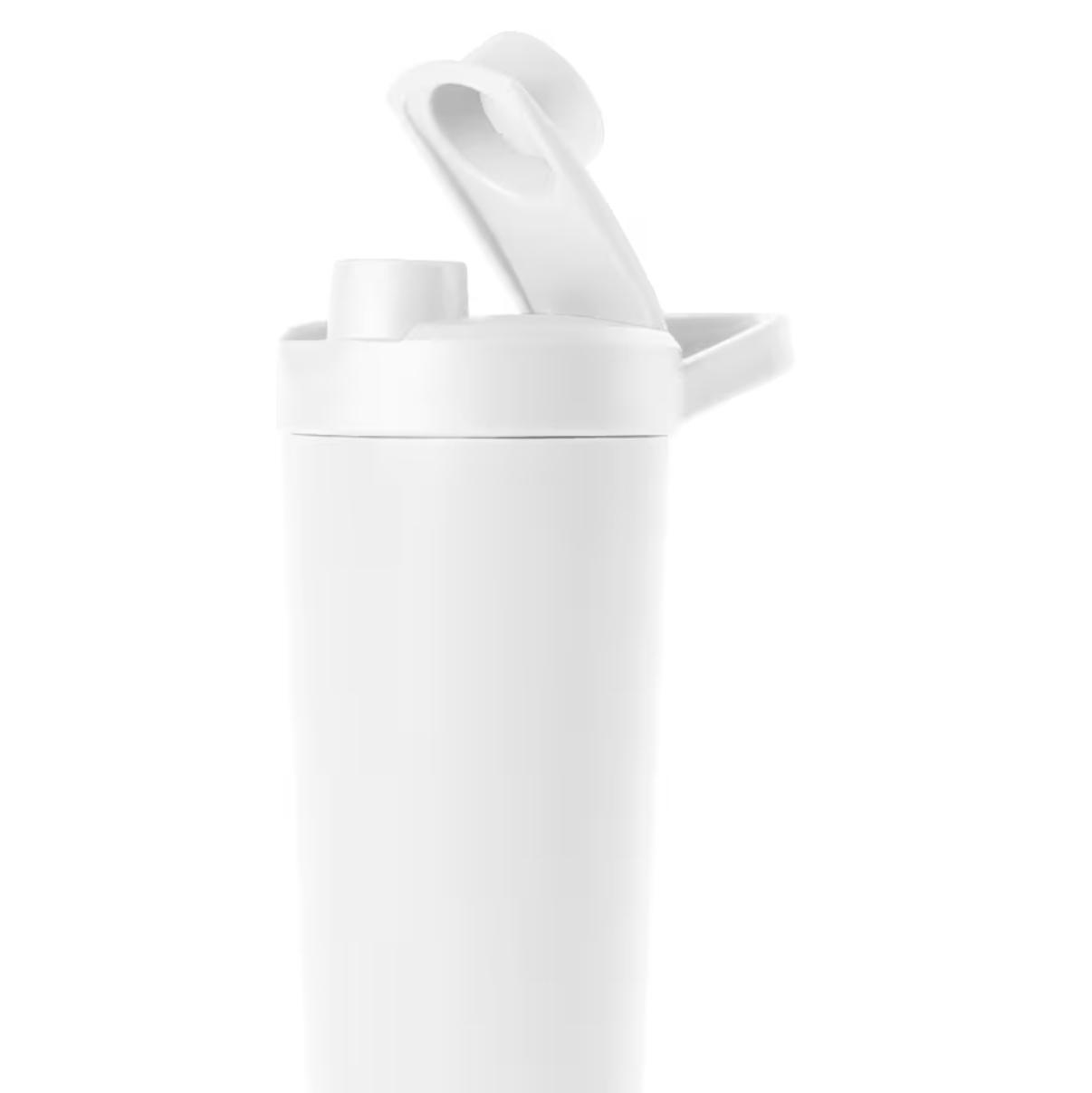 Simple Modern Stainless Steel Shaker Bottle with Ball 24oz | Metal Insulated Cup for Protein Mixes, Shakes and Pre Workout | Rally Collection | Winter White