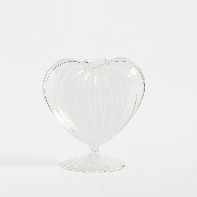 Heart Vase Large Clear