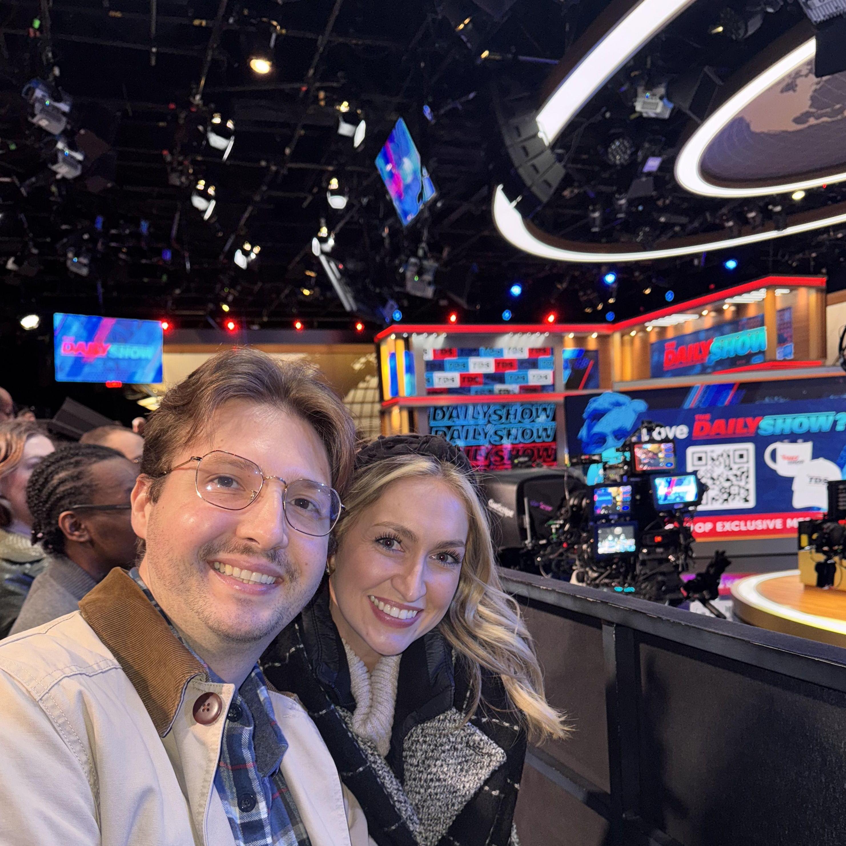 When we went to "The Daily Show".