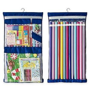 Wrappy Original Gift Wrap Storage Organizer in Royal Blue
