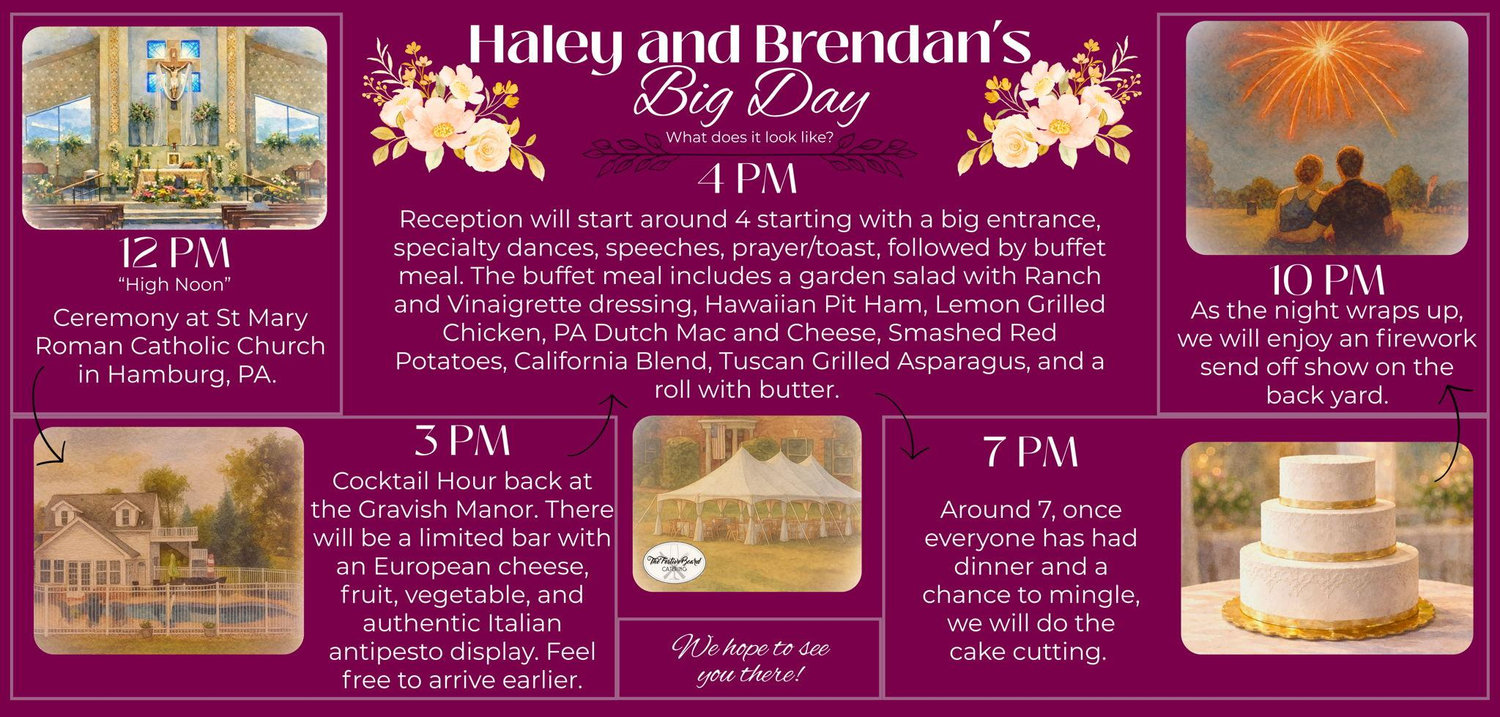 The Wedding Website of Haley Lynn Gravish and Brendan Scott Hamilton