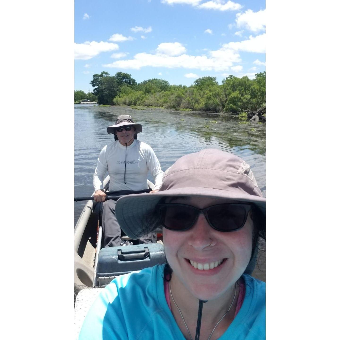 Doing our favorite thing together, fishing!!!