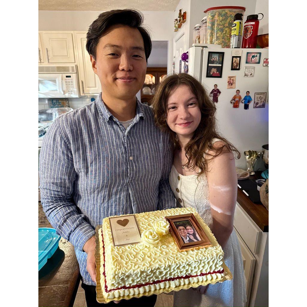 Engagement party with extended Garcia family