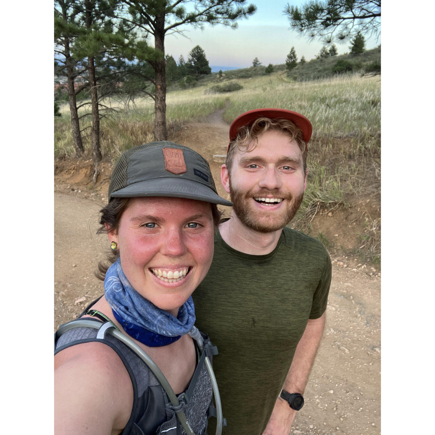 Gettin' sweaty on a run in the magical foothills outside of Fort Collins. Circa 2022.