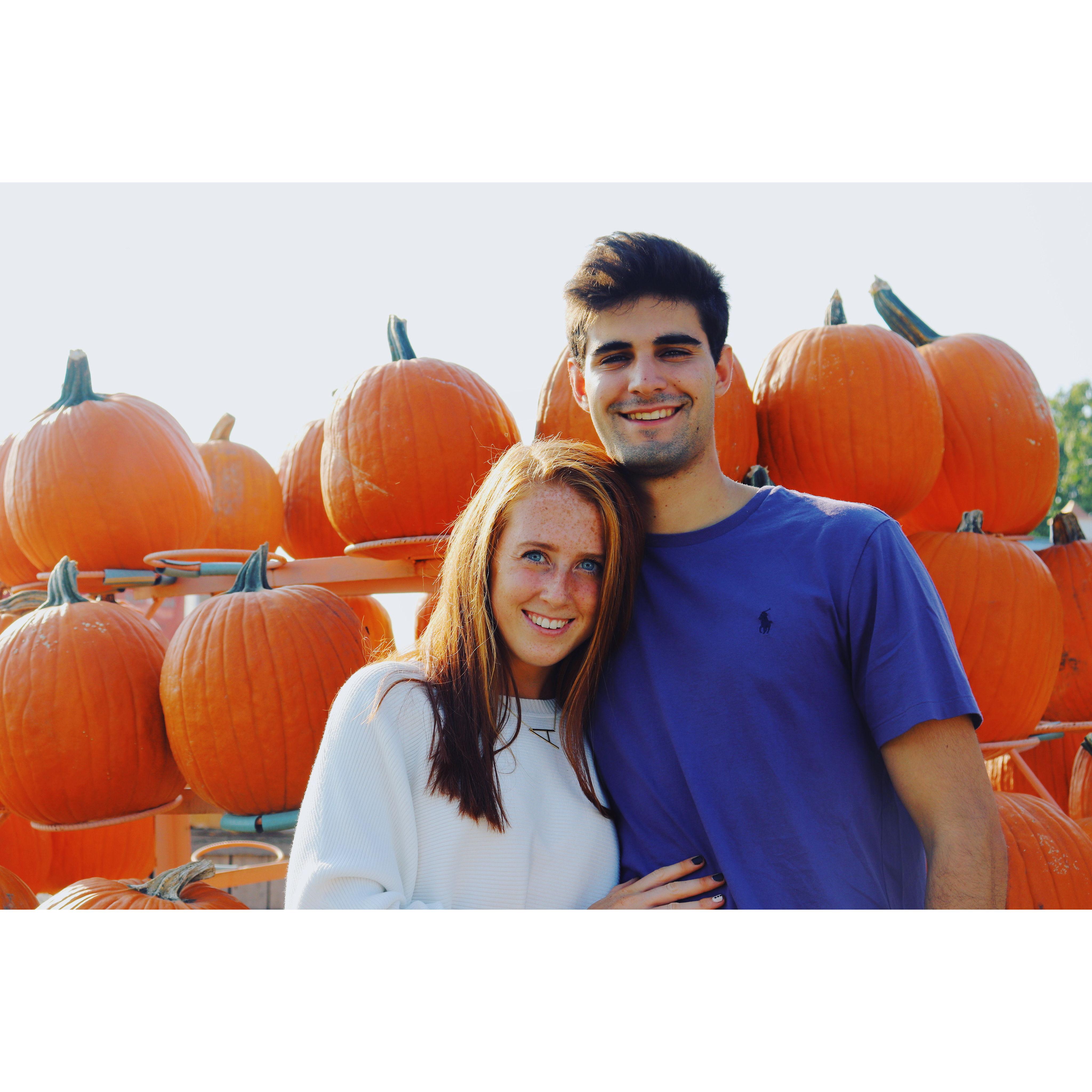 Fall weekend visiting each other in college