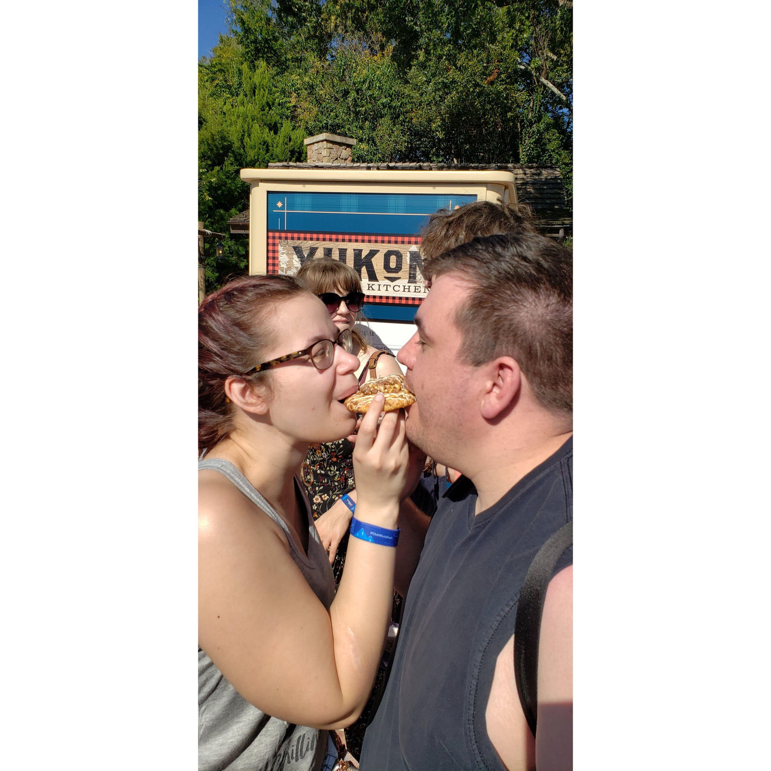 We don't bet money, we bet cookies. And this was the cookie walk at Epcot!