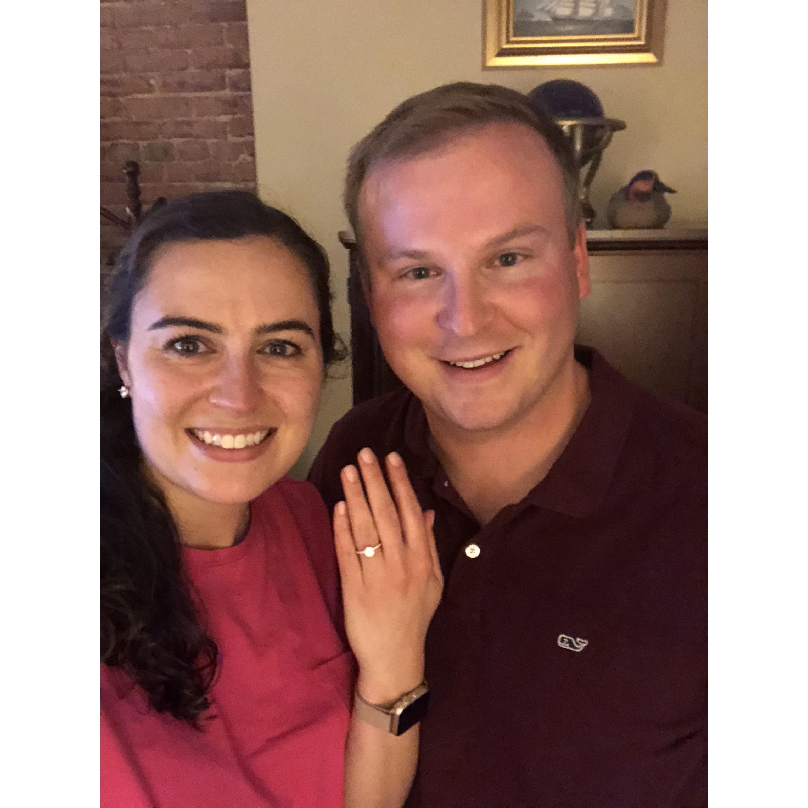 The night we got engaged!