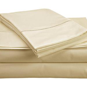 Chateau Home Collection 800-Thread-Count Egyptian Cotton Deep Pocket Sateen Weave King Sheet Set, Ivory