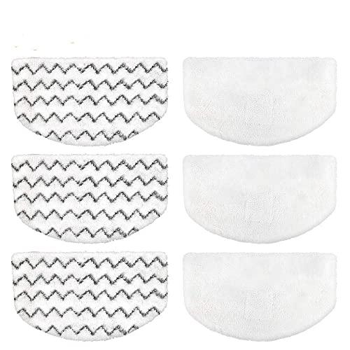 6 PCS Steam Mop Replacement Pads for Bissell Powerfresh Steam Mop Pads Compatible with 1940 1440 1544 Series 19402 19404 19408 19409 1940a 1940f 1940q 1940t 1940w