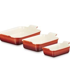 Heritage 3-Piece Rectangular Baking Dish Set