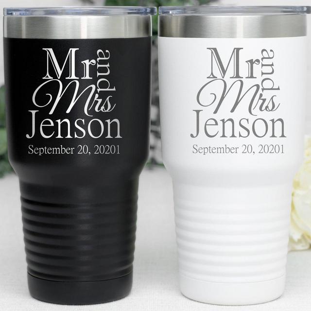 Matching Tumblers for Newlyweds, Engraved...
