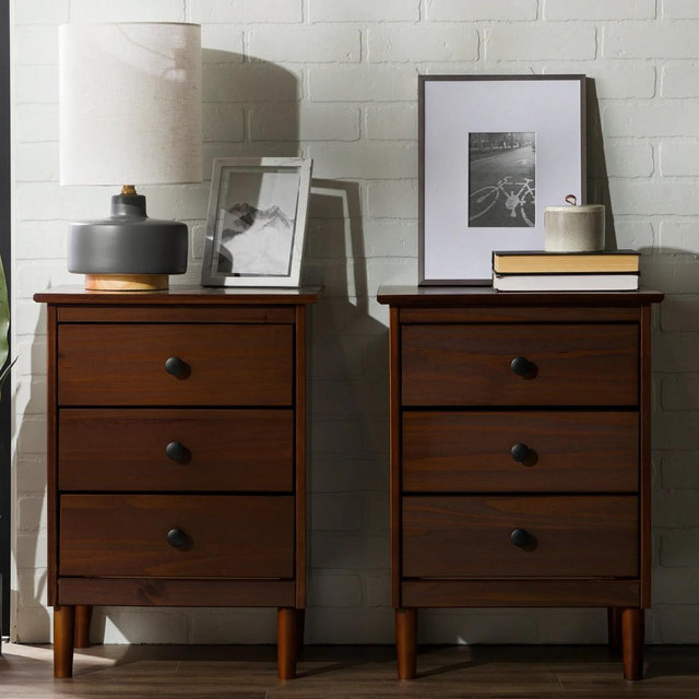 Spencer Solid Transitional Wood Nightstand