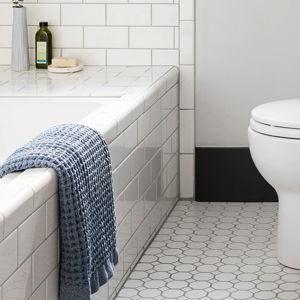 Onsen® Supima® Waffle 3pc Bath Towel Bundle | Color: Denim