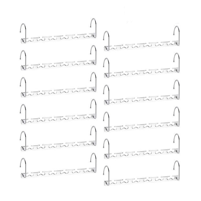 Sindax Magic Clothing Hangers Sturdy Metal Hangers Wardrobe Closet Organizer Space Saving Hanger Pack of 12 Cascading Hangers