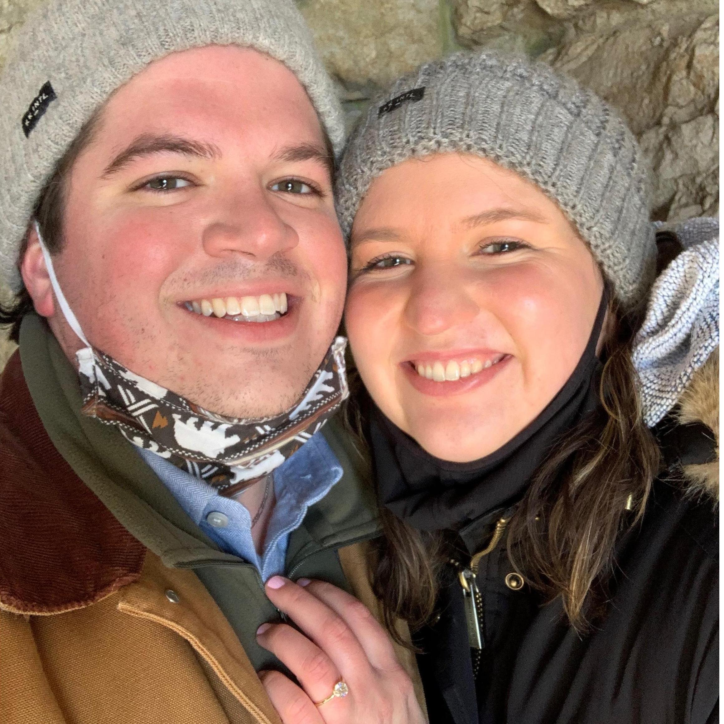 The moment we got engaged!