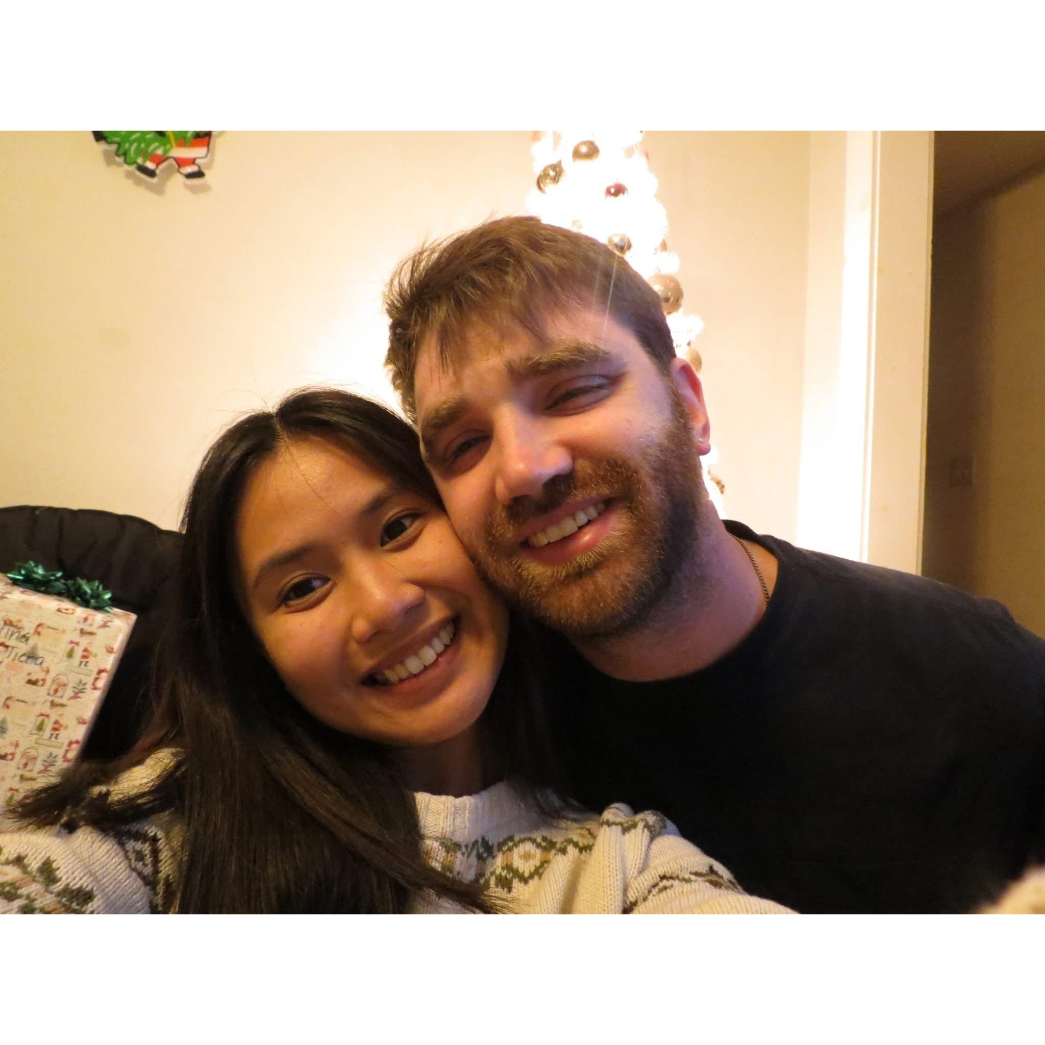 Our very first christmas in our first apartment!