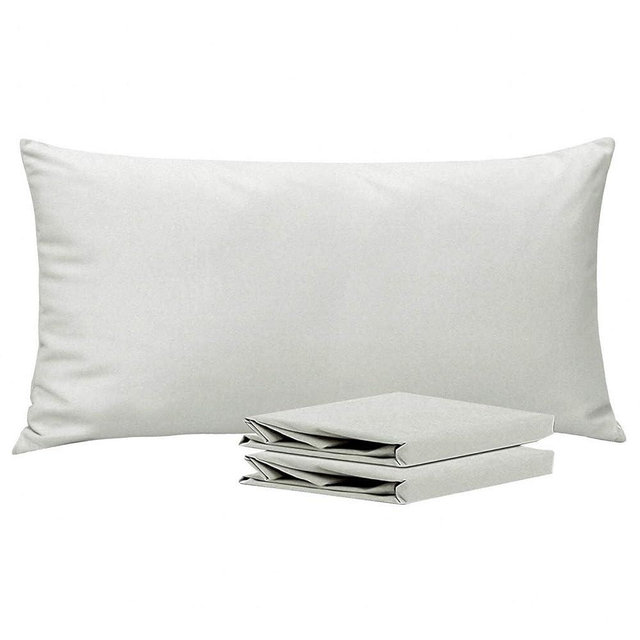 NTBAY King Pillowcase Set - 2 Pack Brushed Microfiber 20x40 Pillowcases - Soft, Wrinkle-Free, Fade-Resistant, Stain-Resistant, Light Grey Pillowcases with Envelope Closure - 20x40 Inches, Light Grey
