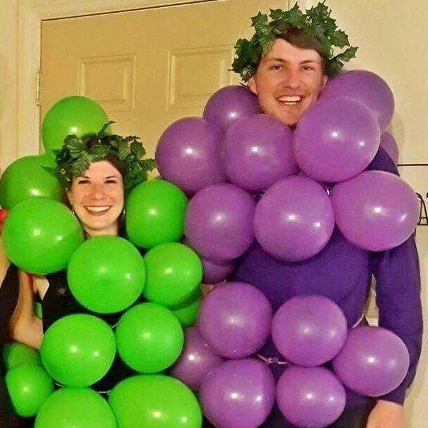 Our first date was Halloween 2016. Luke invited Adrianna to be wine grapes with him for Halloween. We're so grape-ful to have these memories!
