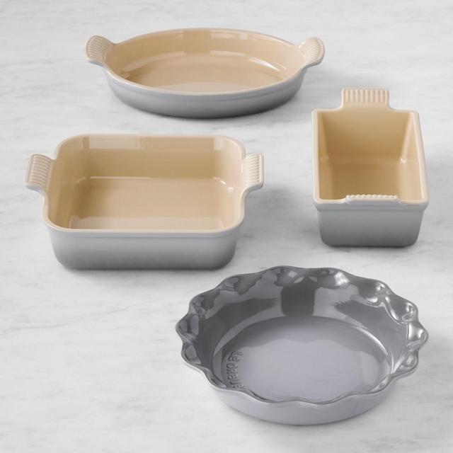 Le Creuset Heritage Bakeware Essentials, Set of 4, French Grey