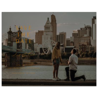 Nutmeg, Orange Wedding Digital Save the Date - Elincourt Photo