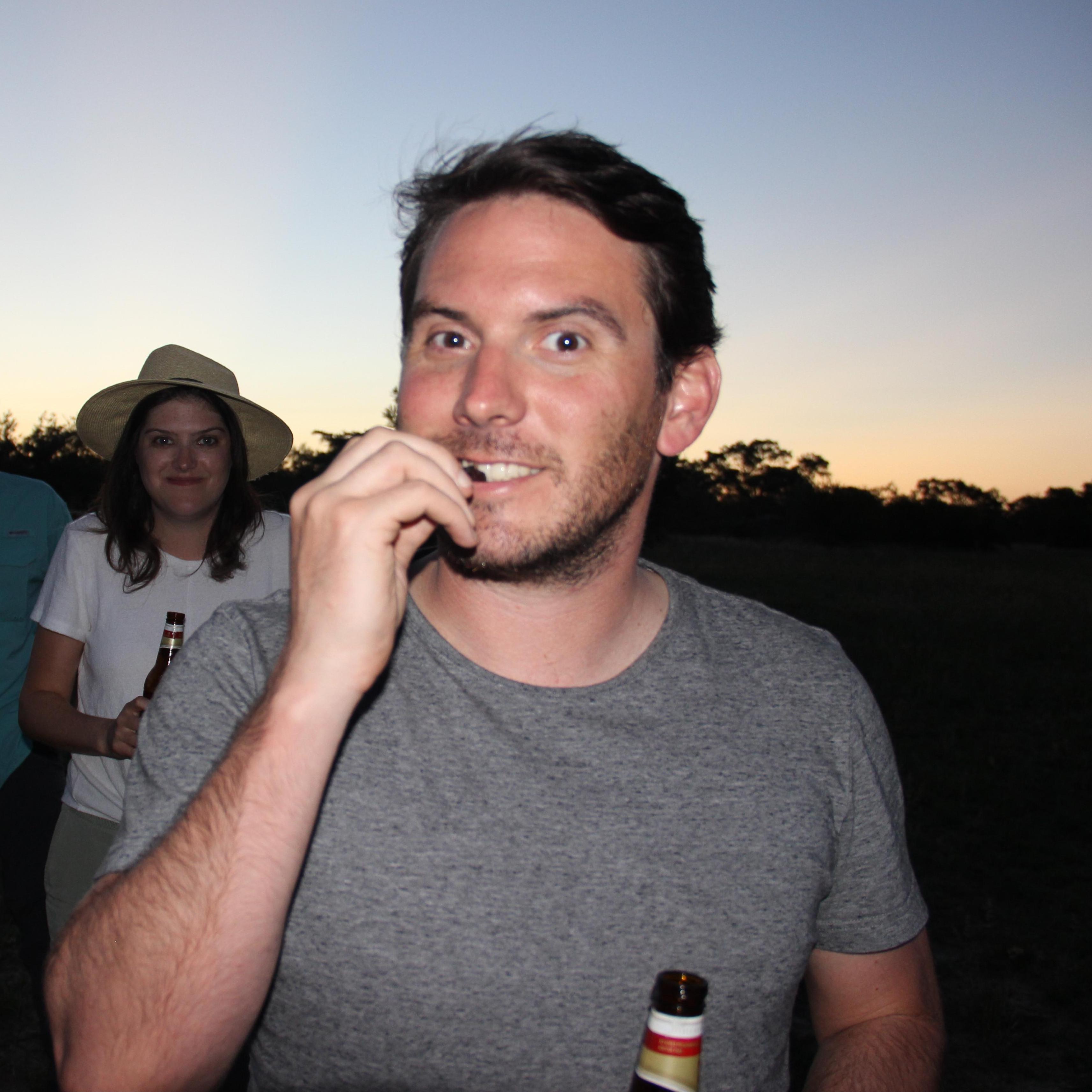 Enjoying some biltong