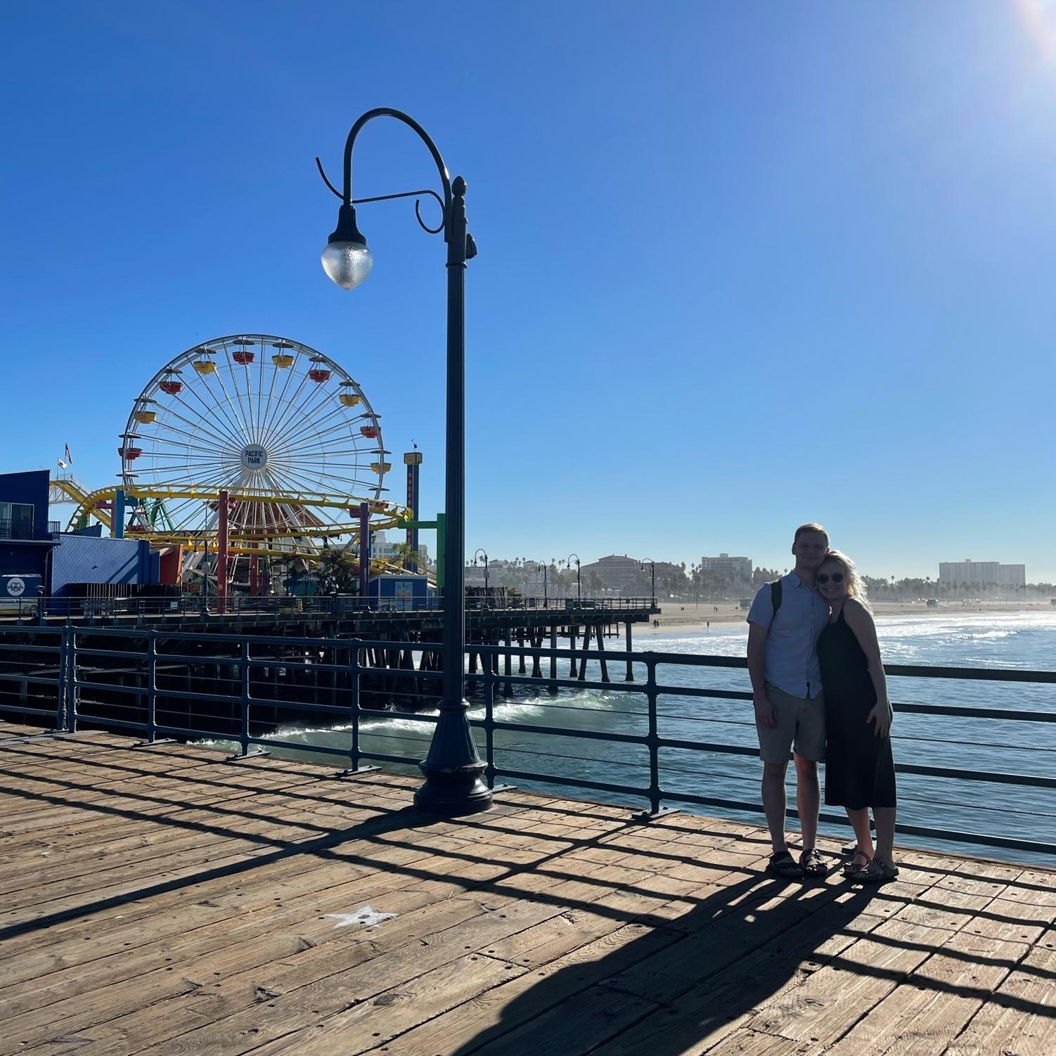Santa Monica Pier in the fall of 2021.