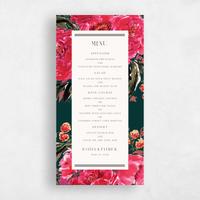Green Wedding Menu - Waverly