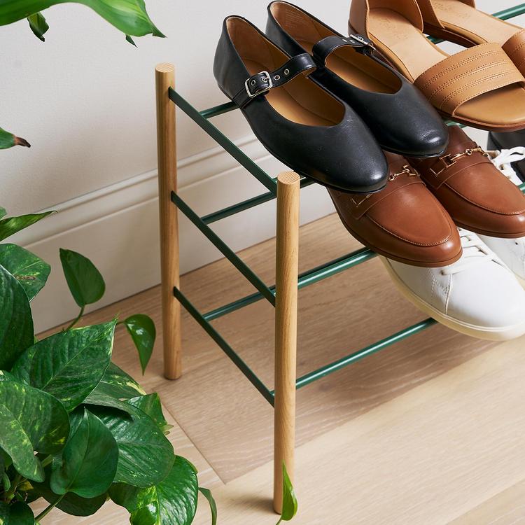 Yamazaki Home, Modern Expandable 3-Tier Shoe Rack | Zola