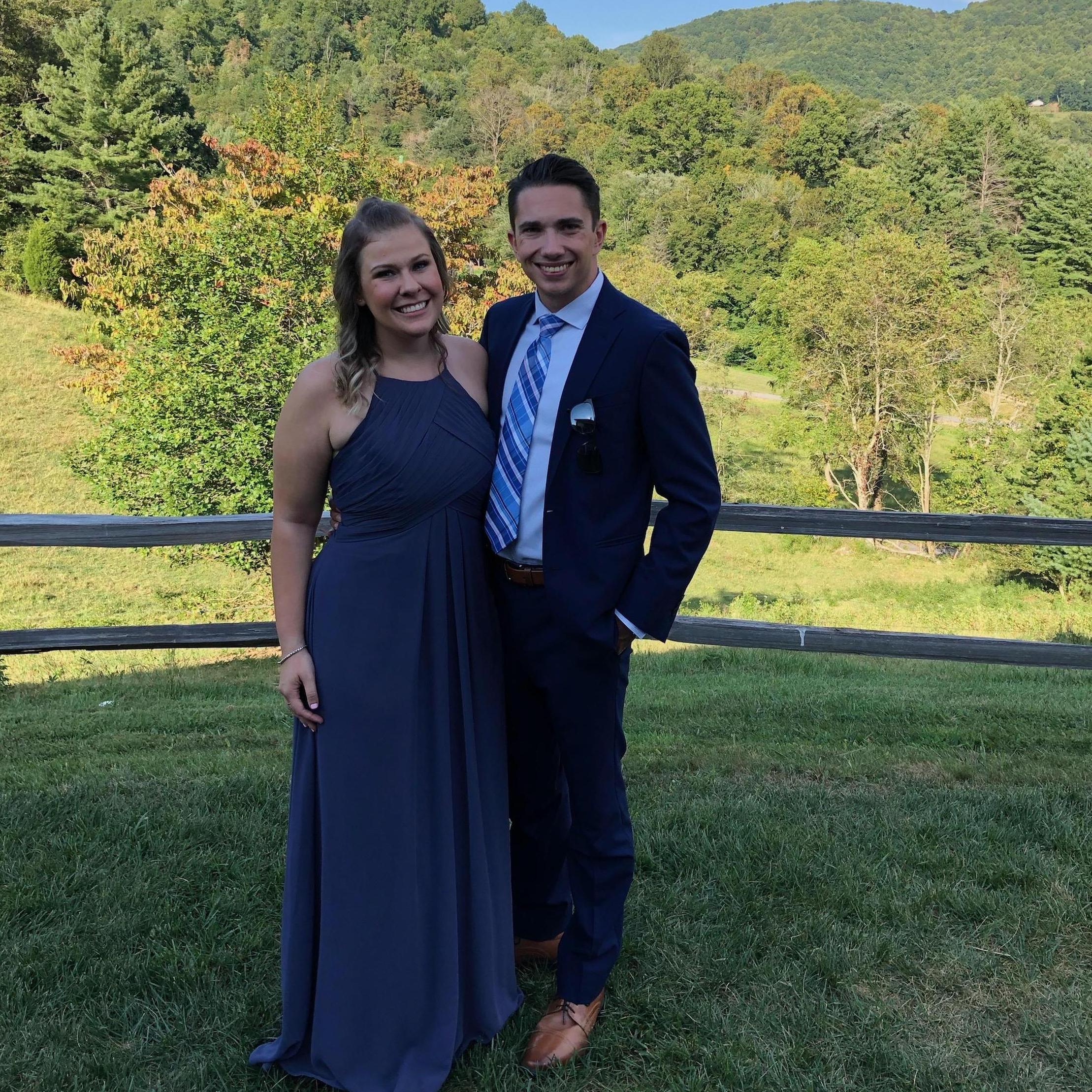Scott's 1st real trip to North Carolina was to Asheville to celebrate Emily and Jackson Martin!