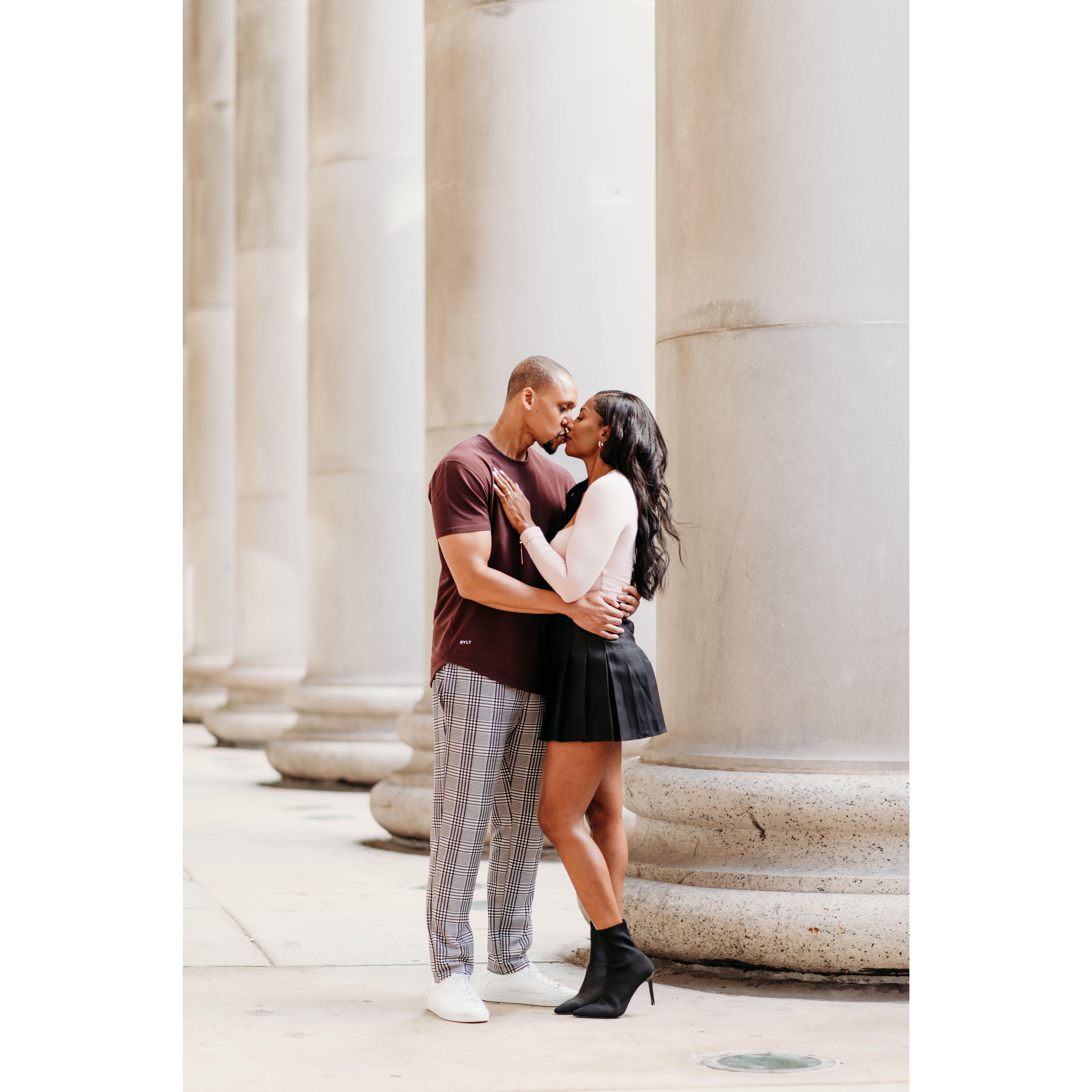 Engagement photos - Chicago Union Station
