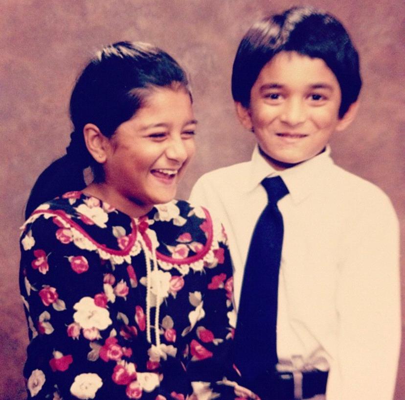 Aleena and her younger brother Aurnab