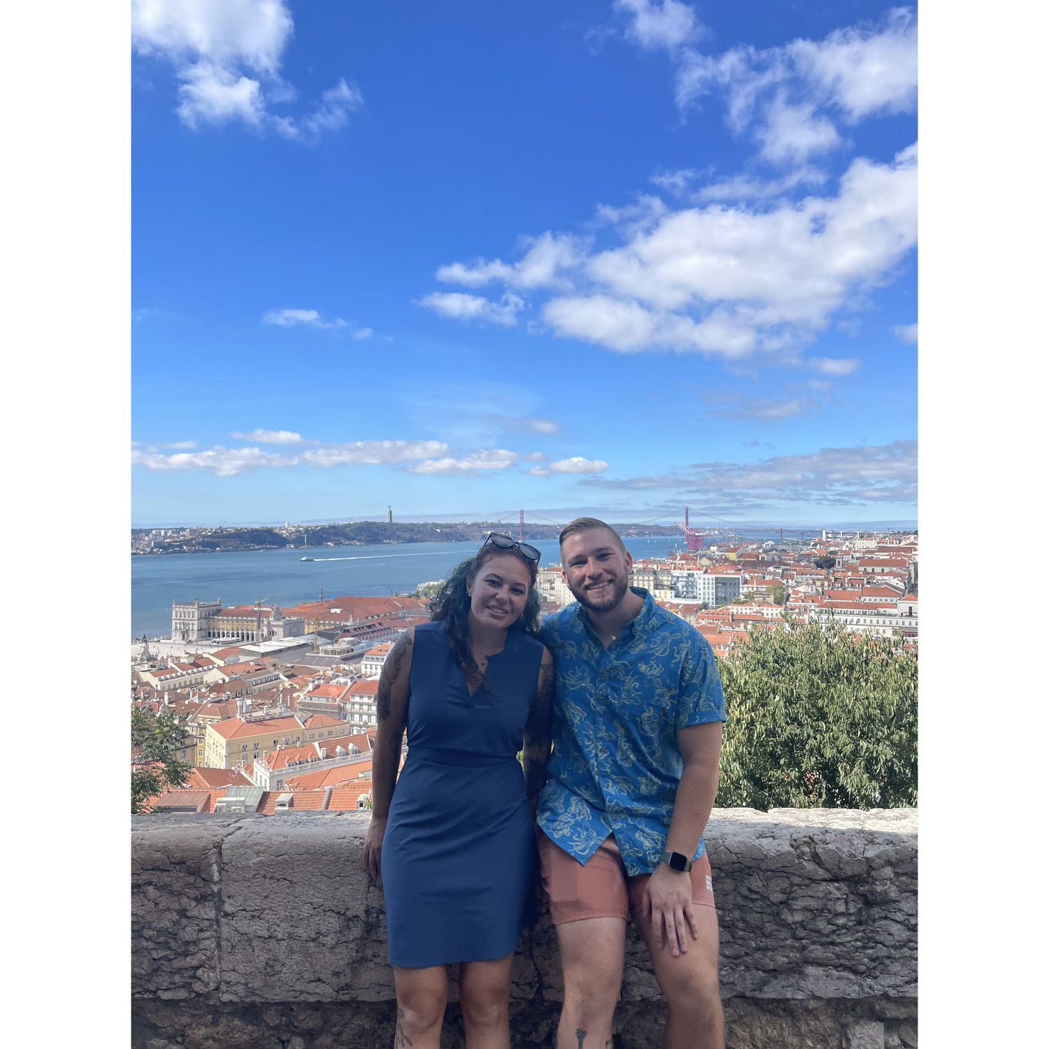 Overlooking the city in Portugal