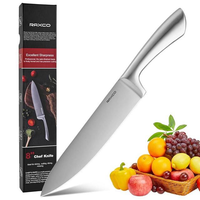 RAXCO Block Knife set in giftbox,One-Piece Stainless Steel kitchen Knife,cuchillos para cocina