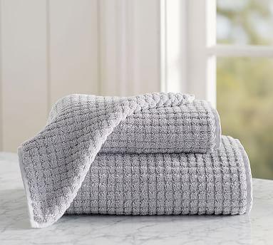 Aerospin™ Sculpted Organic Hand Towel, Gray Mist