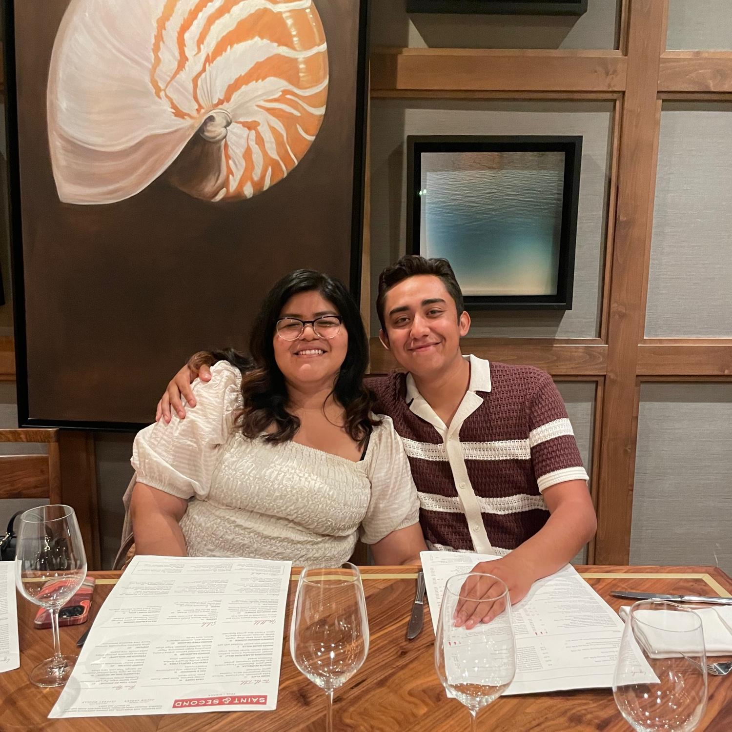 1 year anniversary dinner!