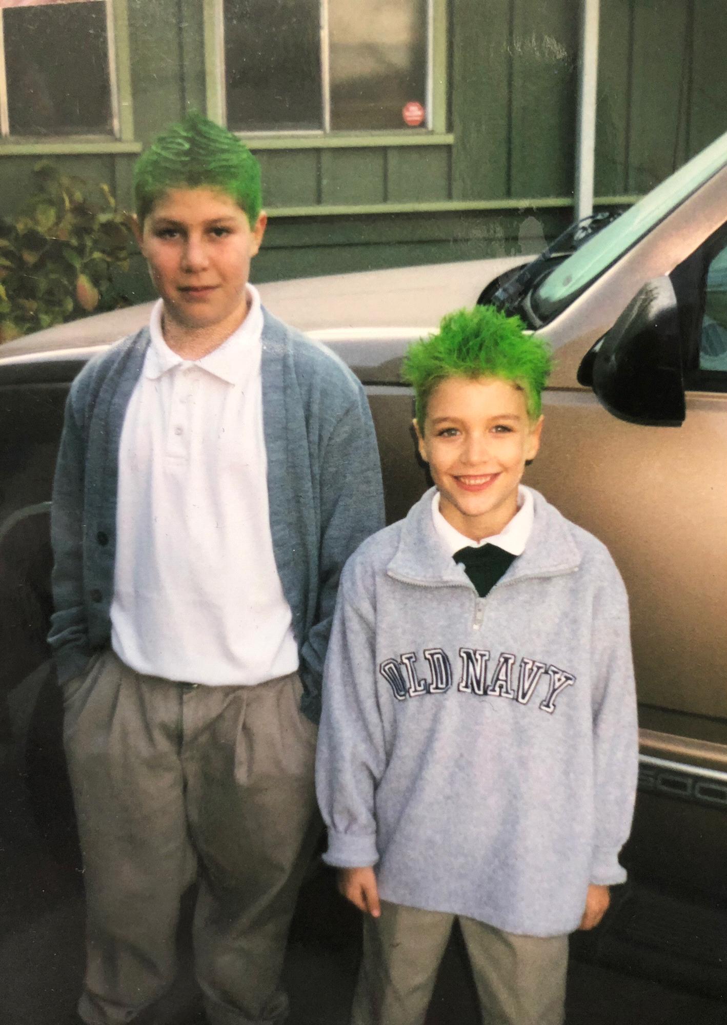 Conner and his best man and brother, Alex.
