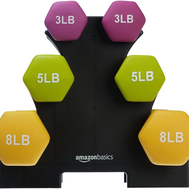AmazonBasics Neoprene Dumbbell Weight Pair, Set of 2