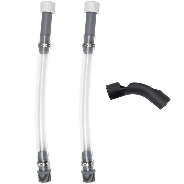 mapleza 2 PCS VP-Racing Fuel Jug Hose with 1 PCS Hose Bender Gas Can Hoses Suitable for 3/5/5.5 Gallon VP Fuel Jugs Racing Gas Can Spout Replacement