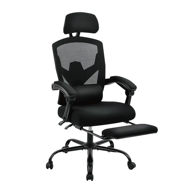Bestier Office Chair Ergonomic Desk Chair, Home Mesh Office Desk Chairs with Wheels, Lumbar Support Pillow and Padded Armrests, Comfy Gaming Chair