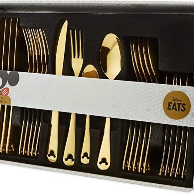 Disney Mickey Mouse Icon Gold Flatware Set – Disney Eats