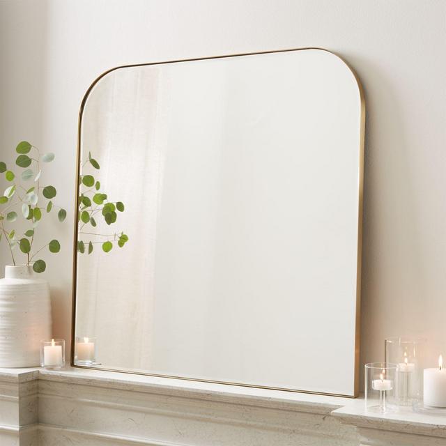 Edge Brass Arch Wall Mirror