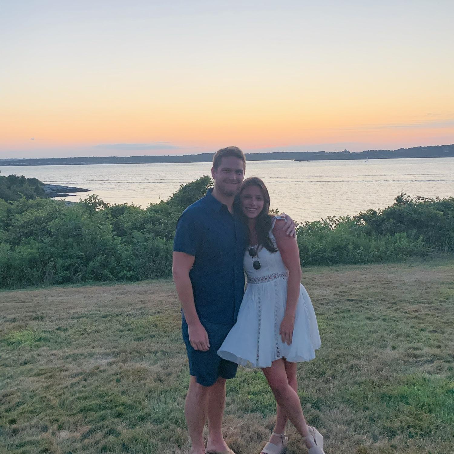 The night Chris made it official in Newport, RI. Fun fact: Lauren accidentally booked dinner at a wildly over the top romantic restaurant. Mortifying at the time. Strategic in hindsight.