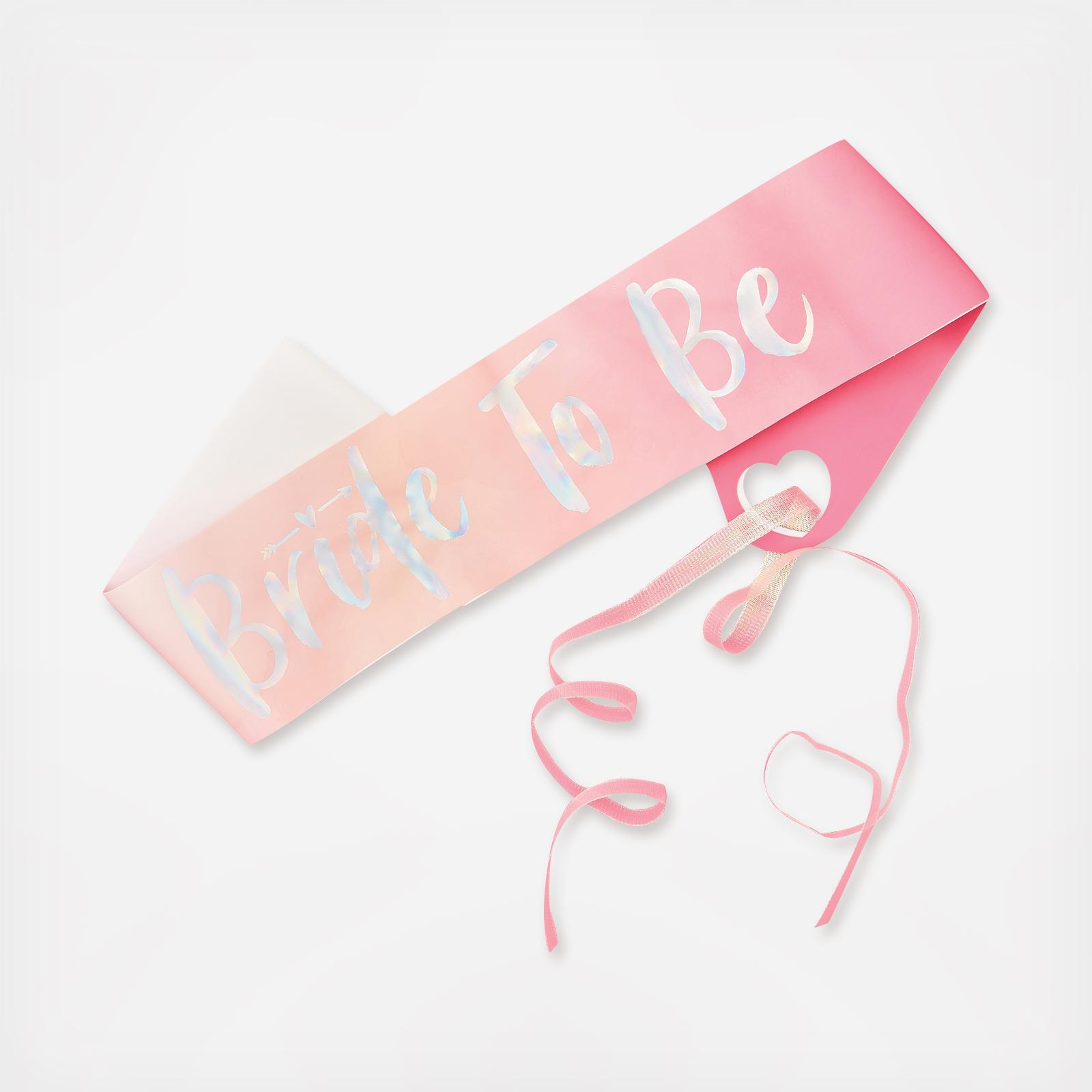 bride to be sash ginger ray